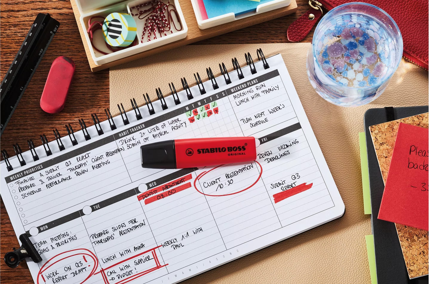 Stabilo BOSS ORIGINAL evidenziatore singolo - rosso