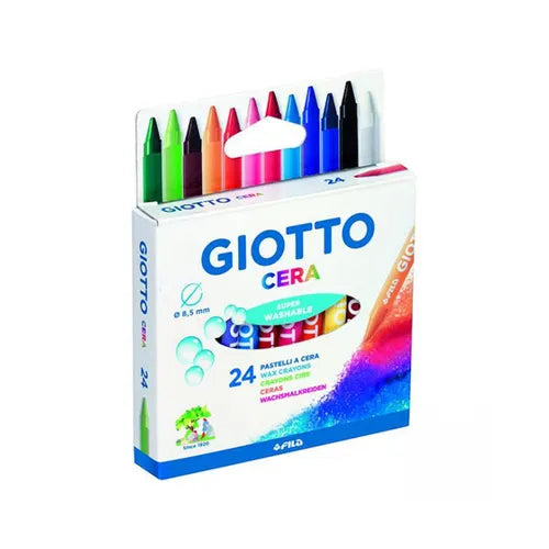 Giotto pastelli a cera confezione da 24pz