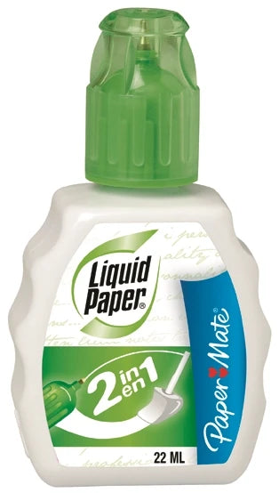 Correttore liquido per carta 2 in 1