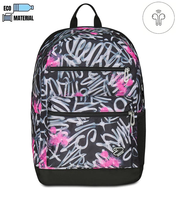 Seven Zaino REVERSIBILE CON EARPHONES WIRELESS - DIM PAINT