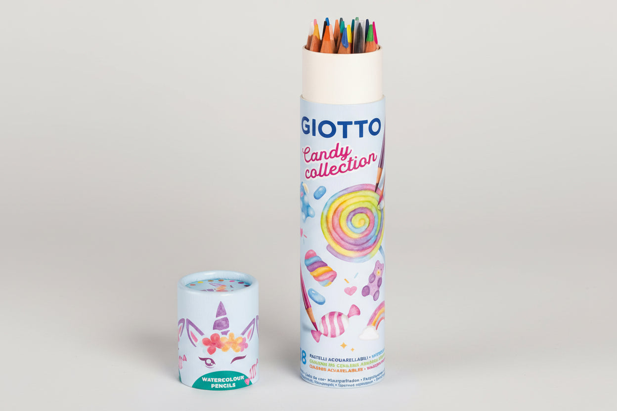 Fila - Giotto Candy Collection Pastelli acquarellabili Barattolo 18 pz