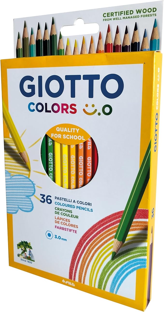 Fila - Giotto pastelli colorati Colors Smile - 36 pezzi
