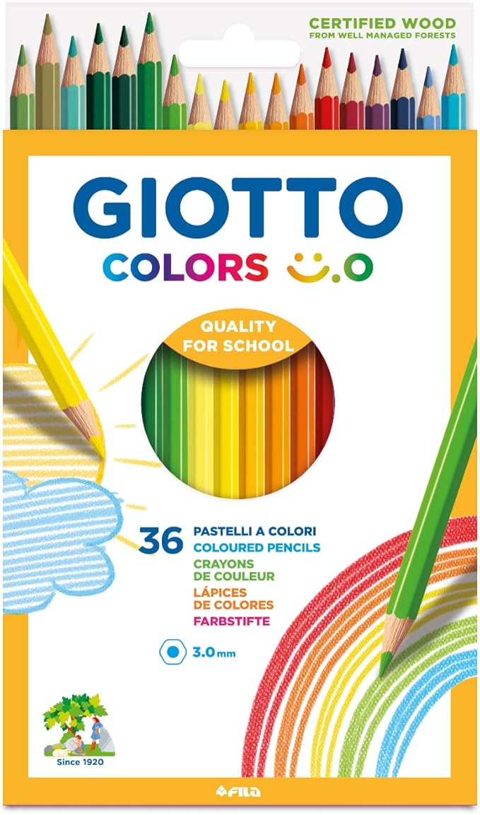 Fila - Giotto pastelli colorati Colors Smile - 36 pezzi