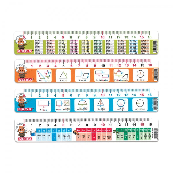 Arda - righello 16 cm mathematics
