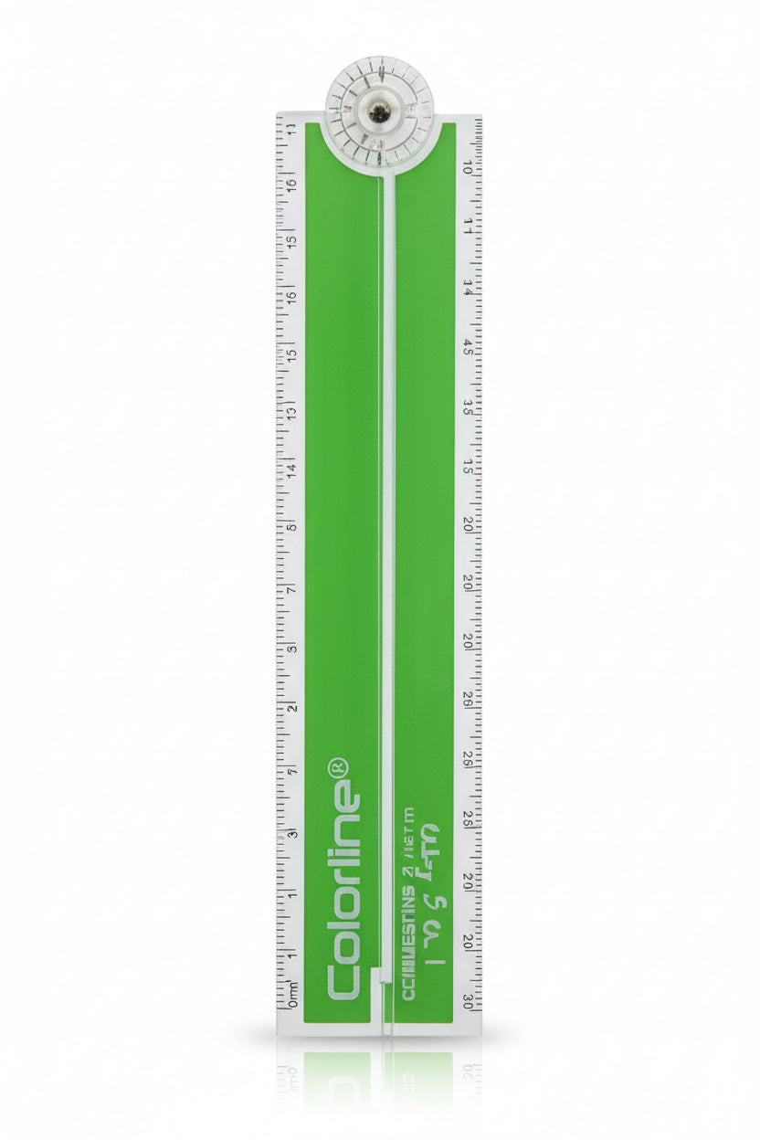 Colorline righello pieghevole 30 CM + TRASPORTATORE COLORLINE