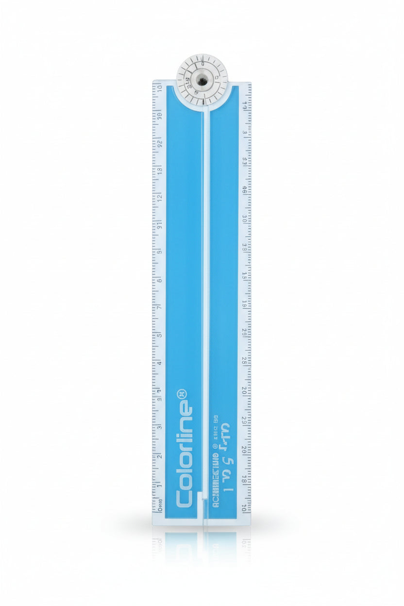 Colorline righello pieghevole 30 CM + TRASPORTATORE COLORLINE