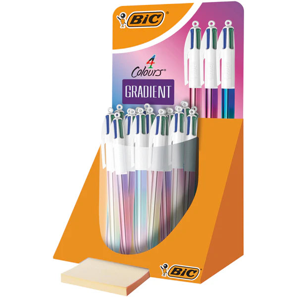Bic Colours shine colori standard - 4 colori - penna a sfera con punta media (1,0mm)