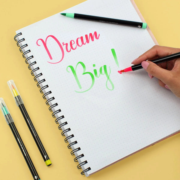 Legami Milano - Set di 12 Pennarelli con Punta Pennello Pastel Colours - Brush Markers