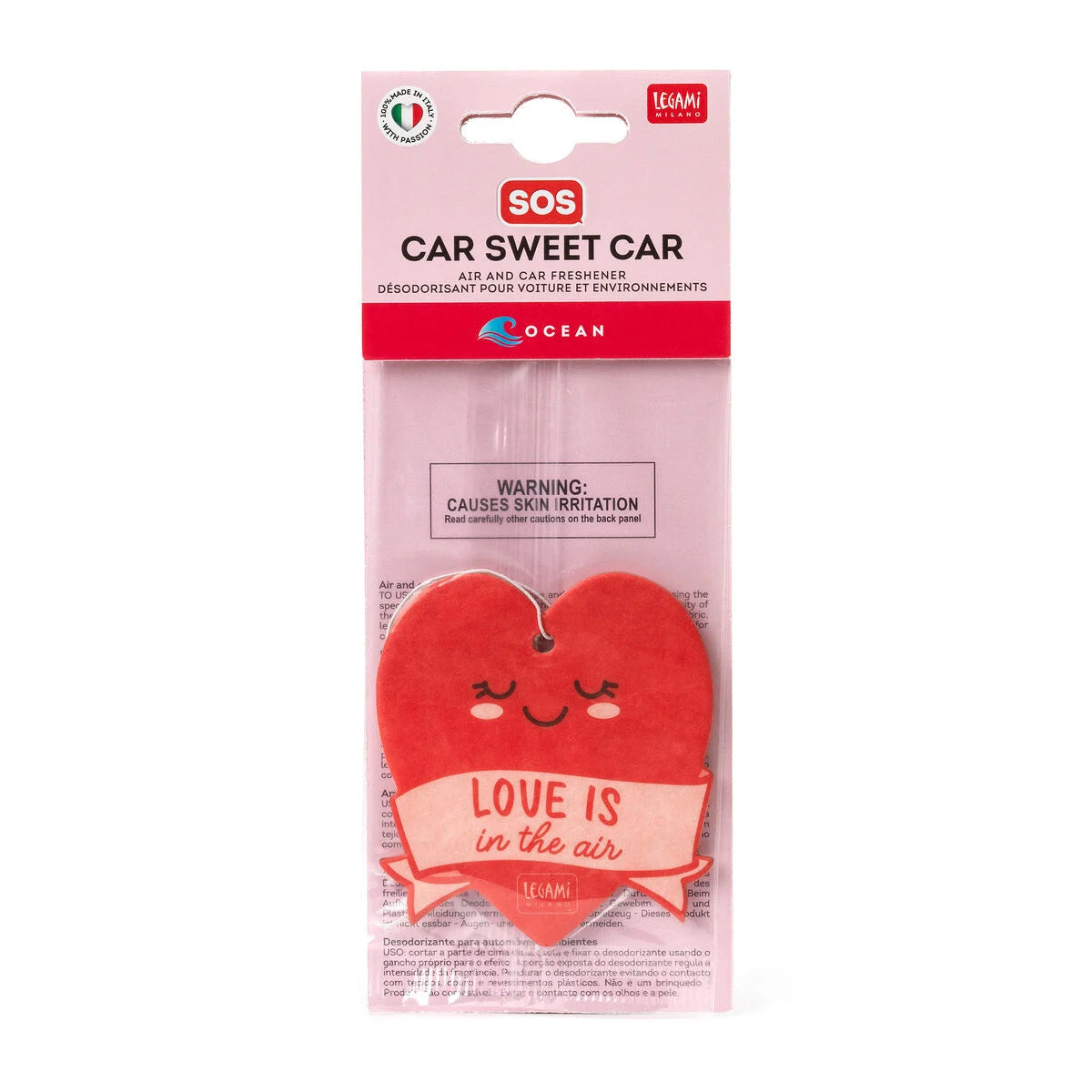 Legmi Milano - Profumatore per Auto - Cuore - SOS Car Sweet Car
