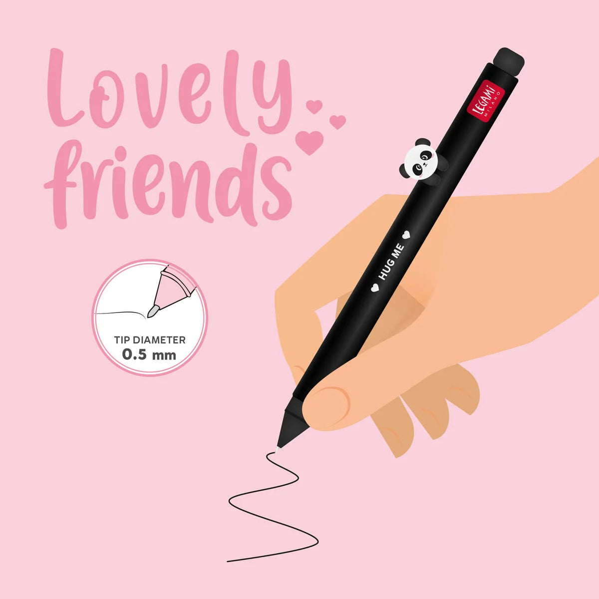 Legami Milano - Penna Gel con Animaletto Decorativo - Lovely Friends