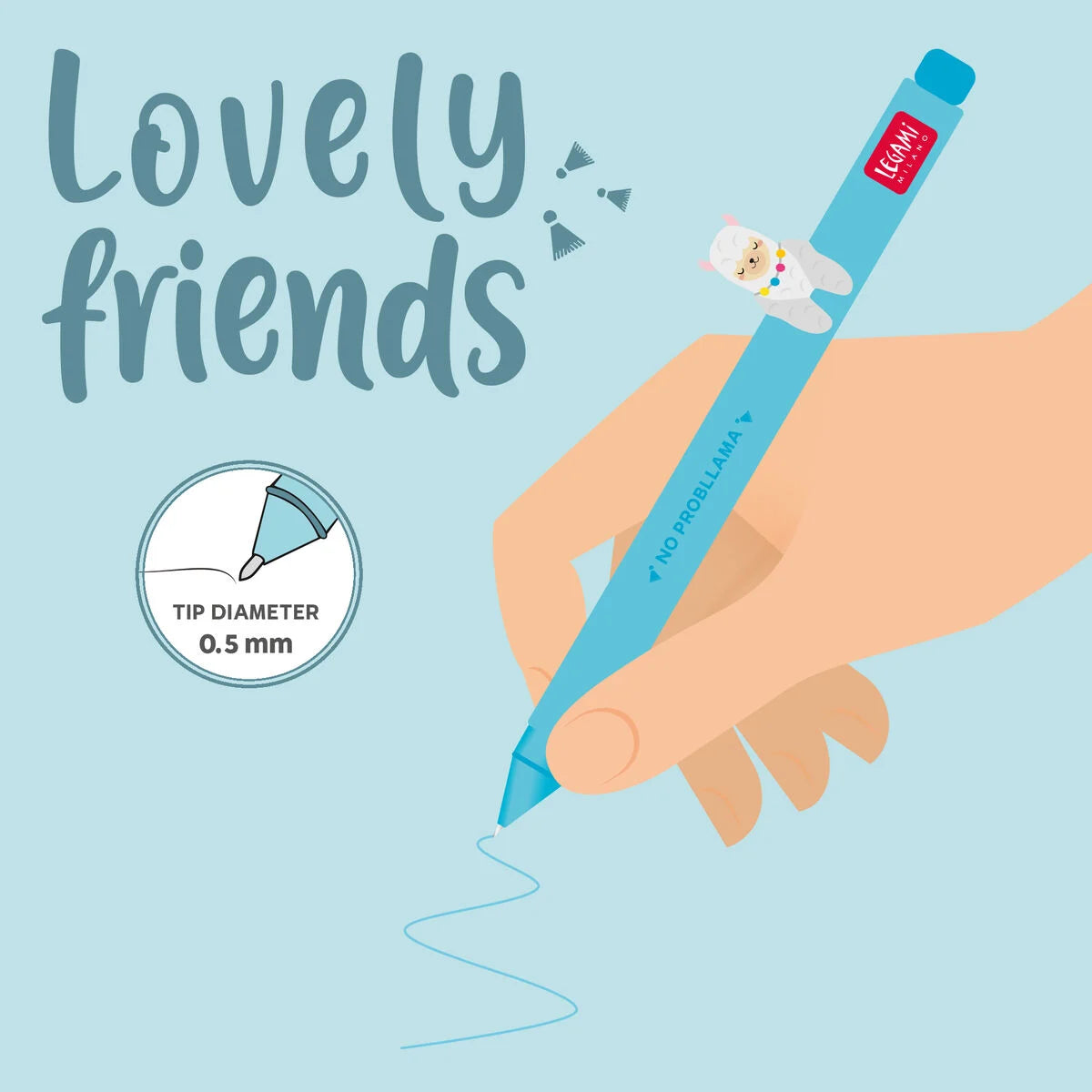 Legami Milano - Penna Gel con Animaletto Decorativo - Lovely Friends