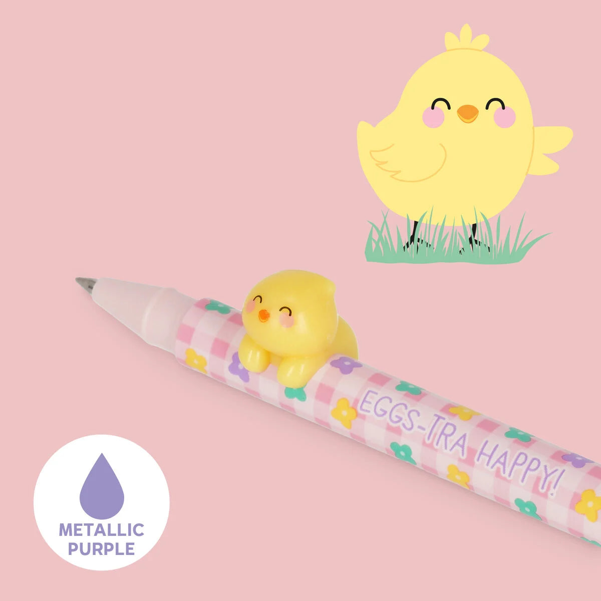 Legami Milano - Set di 2 Penne Gel con Animaletto Decorativo - Lovely Friends - Hoppy Easter