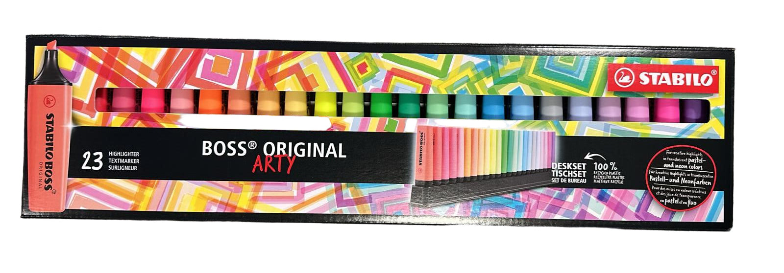 Stabilo Boss original Arty evidenziatori confezione 23pz - 9 colori fluo e 14 pastello
