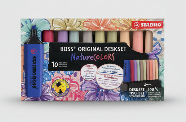 Stabilo Boss original nature color evidenziatori confezione 10pz nuove colorazioni