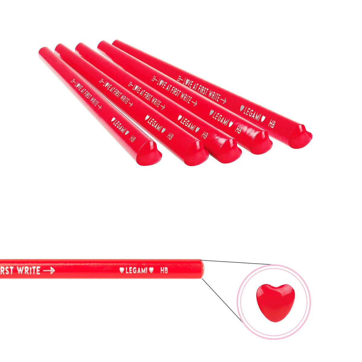 Legami Milani - Matita a Forma di Cuore - Love at First Write