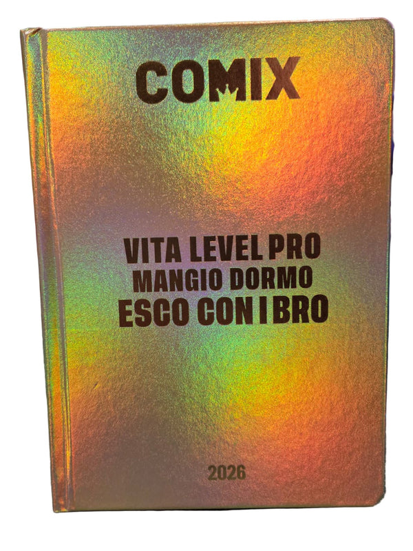 COMIX - Diario Mini Giornaliero 16 Mesi, Diario Scuola 2024-2025 per Ragazzi e Ragazze, con Copertina Rigida, Ideale per la Scuola Superiore, 11x15.3h cm