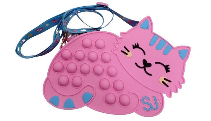 Borsetta da Bambina SJ Gattino POP IT con tracollina e portamonete
