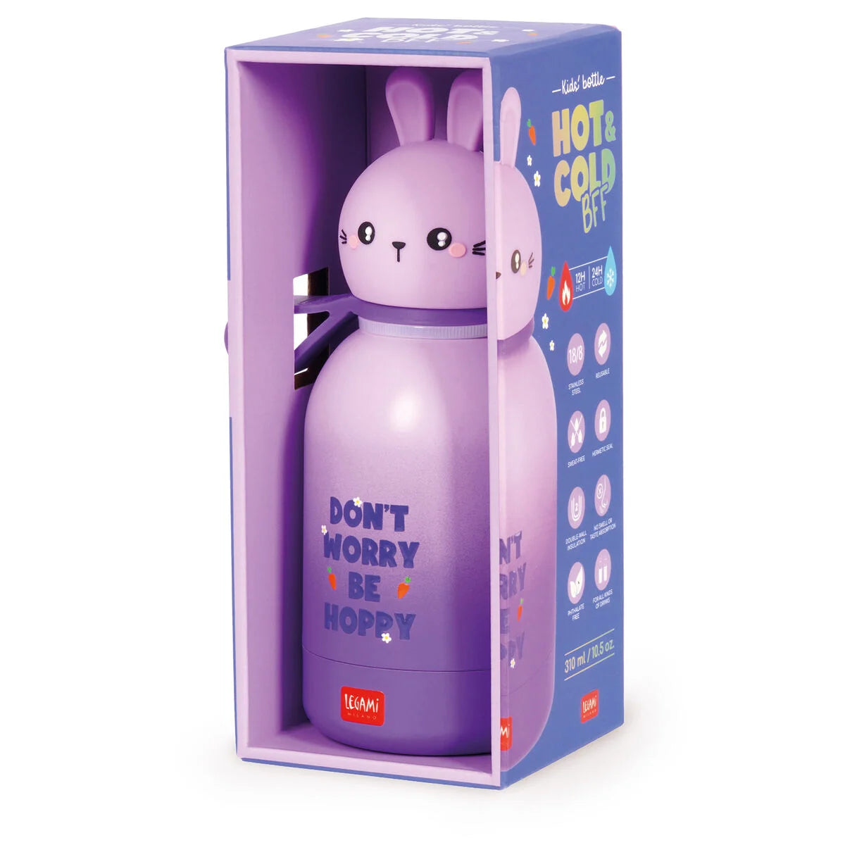 Legami Milano -  Hot&Cold Thermos Bottle for Kids - borraccia