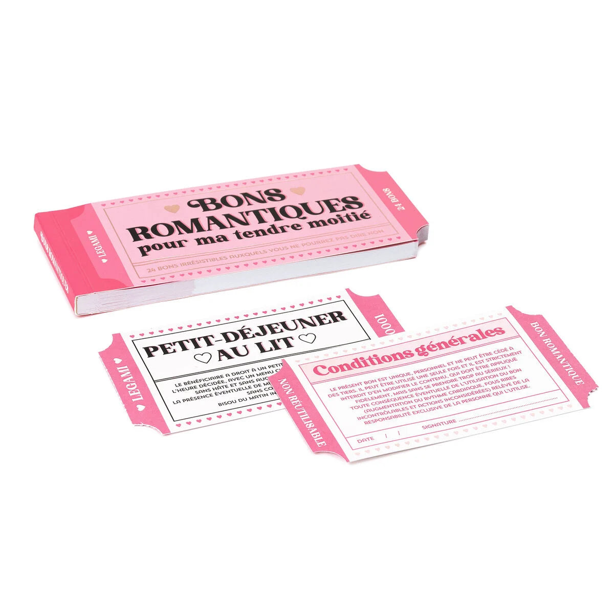 Legami Milano - Blocchetto da 24 Voucher Romantici - Francese - Gift Vouchers