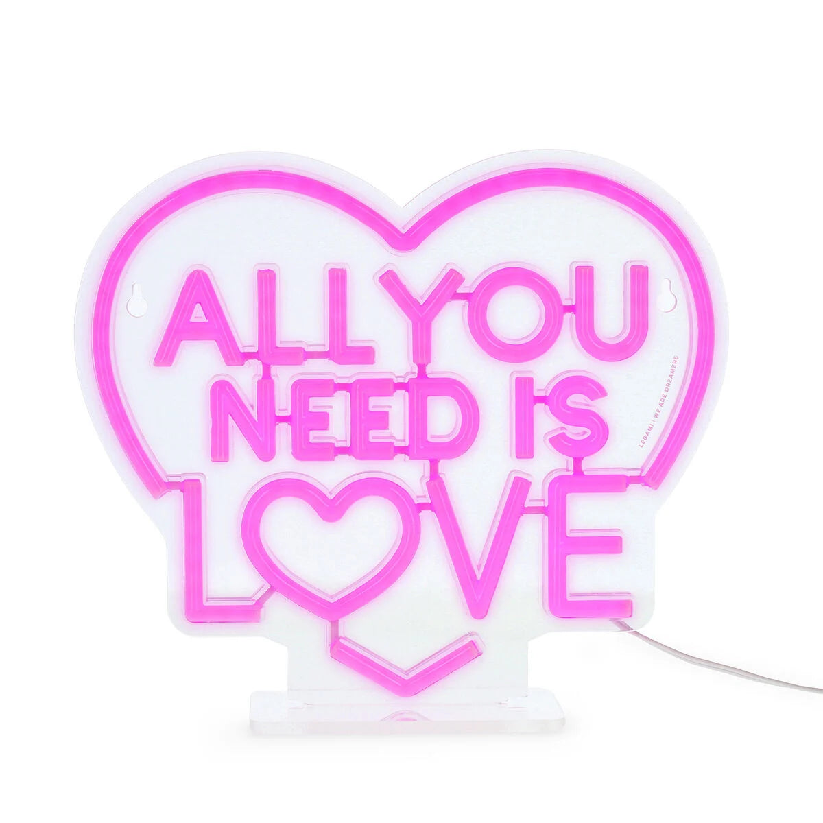 Legami Milano - Lampada Led Effetto Neon - All You Need is Love - It's a Sign