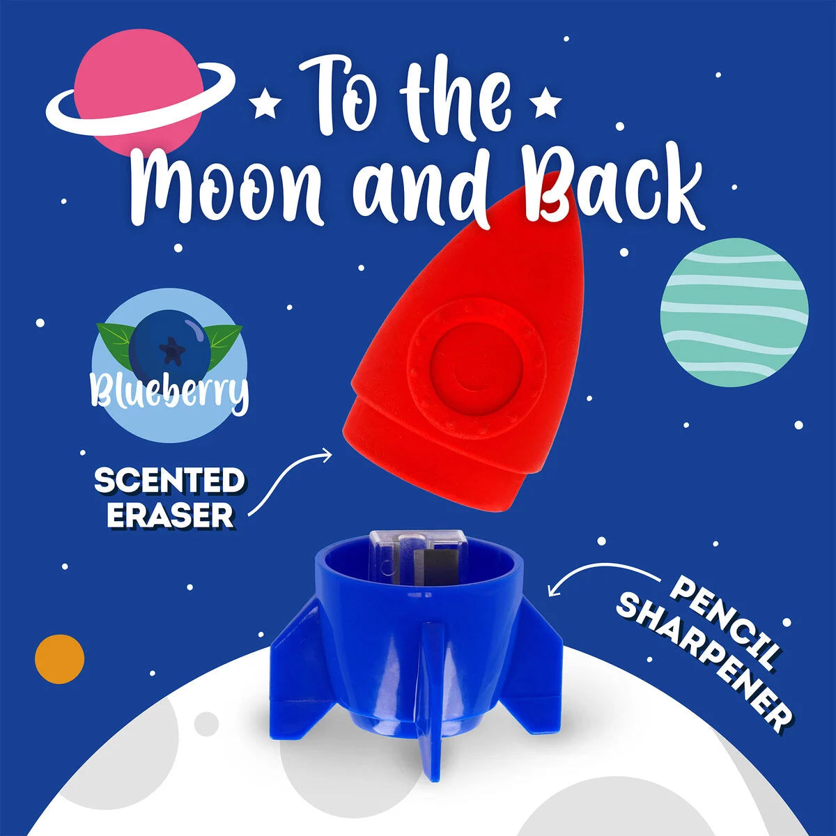 Legami Milano - Temperino con Gomma - To The Moon And Back