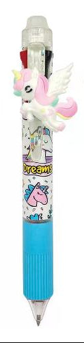Penna Cancellabile 4 Colori Dream - Blu, Verde, Nero, Rosso.