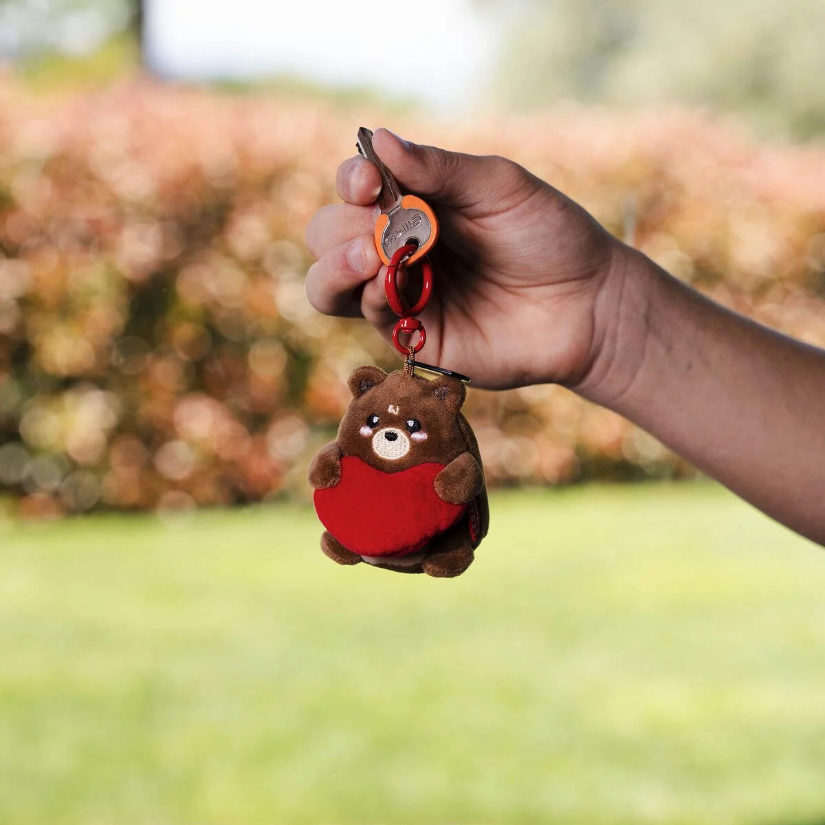 Legami Milano - Teddy Bear Plush Key Ring - Tiny Super Soft! - portachiavi