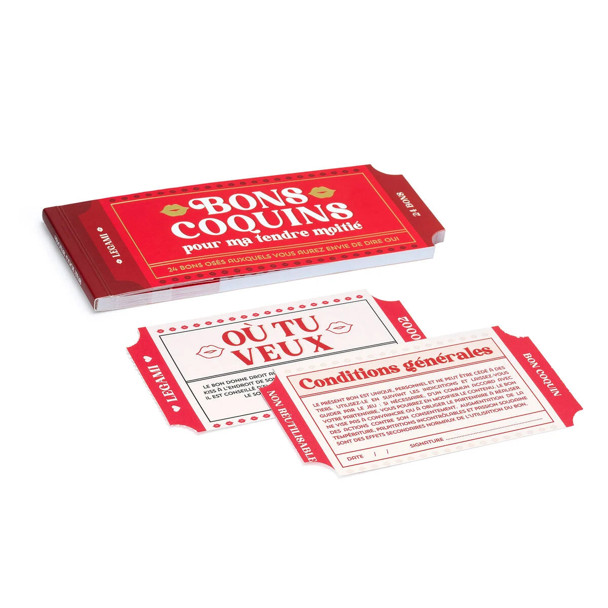 Legami Milano - Blocchetto da 24 Voucher Piccanti - Francese - Gift Vouchers