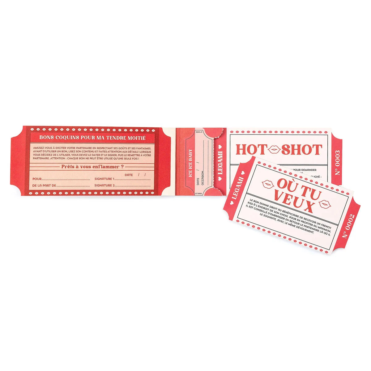 Legami Milano - Blocchetto da 24 Voucher Piccanti - Francese - Gift Vouchers