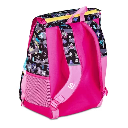 Seven Junior - Zaino SJ Estensibile Big Bambina - GAME LED GIRL - Cuore con Luce