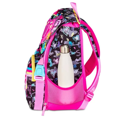 Seven Junior - Zaino SJ Estensibile Big Bambina - GAME LED GIRL - Cuore con Luce