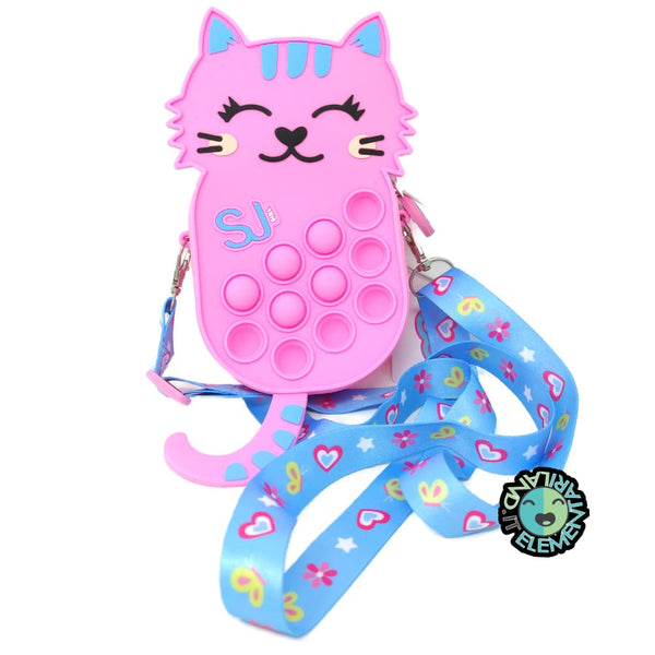 Borsetta da Bambina SJ Gattino POP IT con tracollina e portamonete