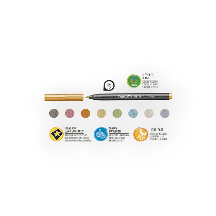 Carioca pennarelli metallici