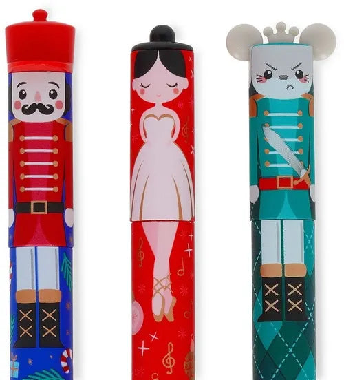 Legami Milano - Lo Schiaccianoci  - Set di 3 Penne Cancellabili