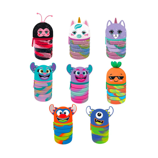 Mitama - Astuccio Allungabile, in Silicone, Personaggi Assortiti