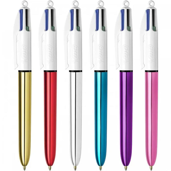 Bic Colours shine colori standard - 4 colori - penna a sfera con punta media (1,0mm)