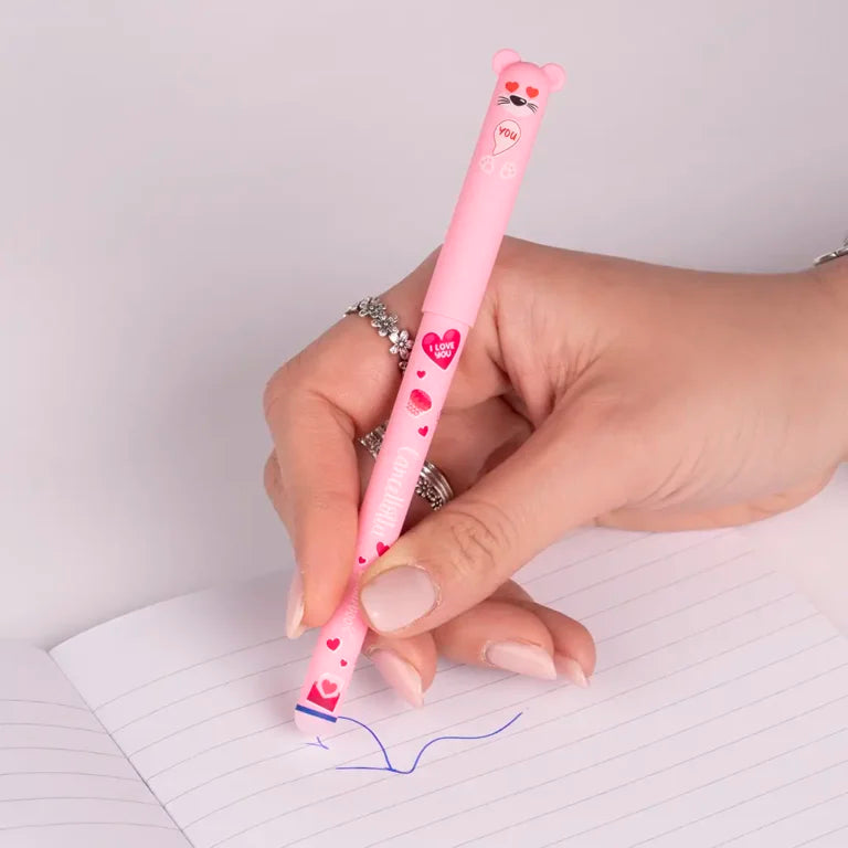 Colourbook Set 2 Penne Gel Cancellabili Cancellotte In Love