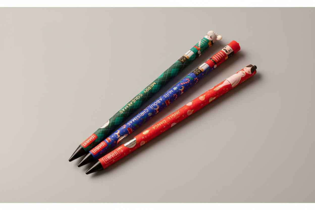 Legami Milano - Lo Schiaccianoci  - Set di 3 Penne Cancellabili